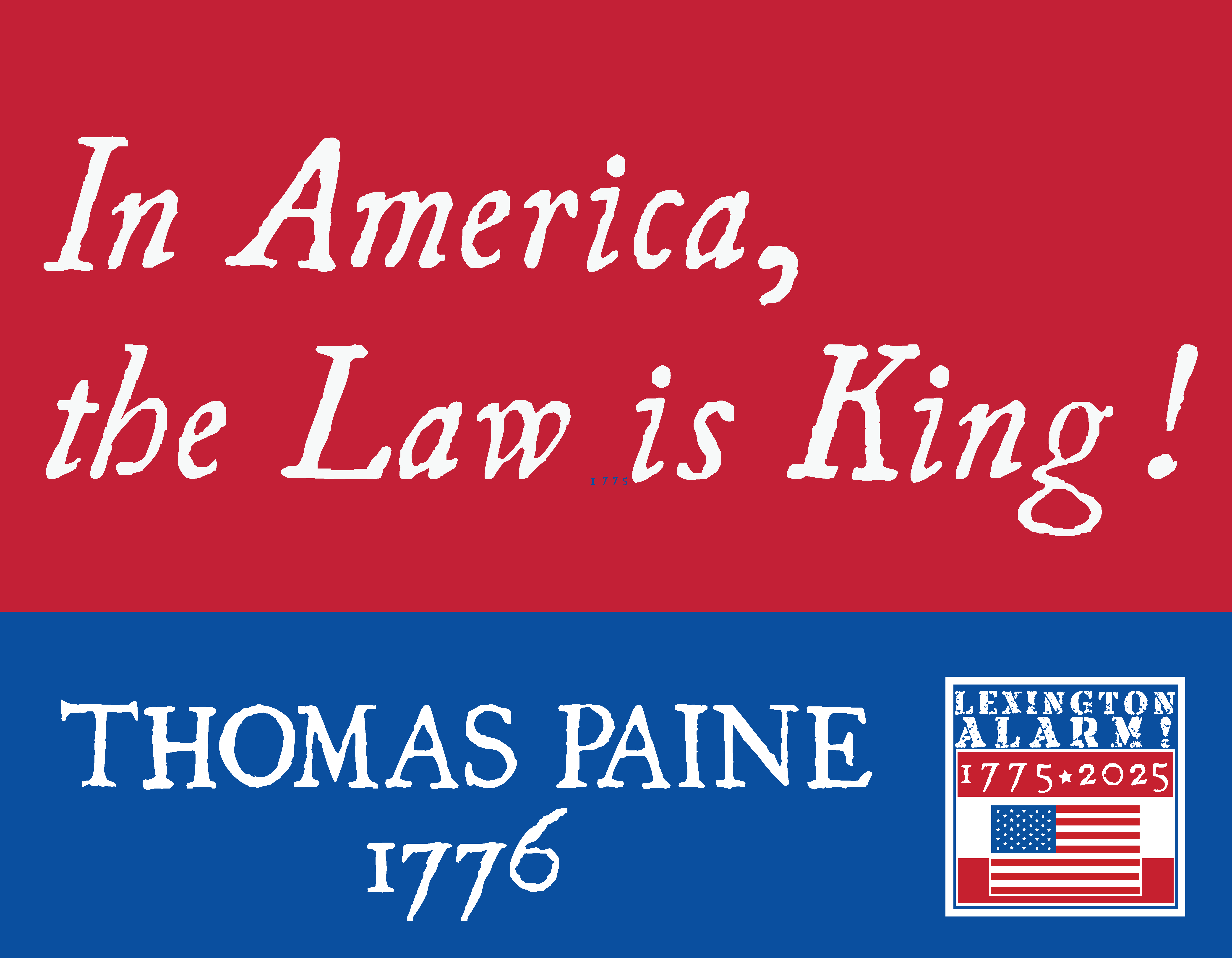 The Law is King Sign